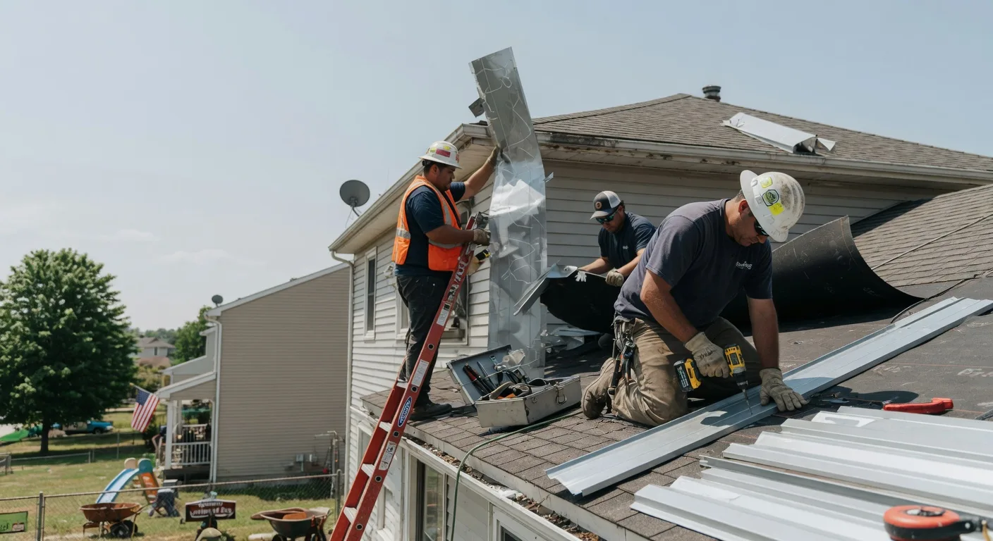 Storm Damage Metal Roof Repair in Kilkenny, MN